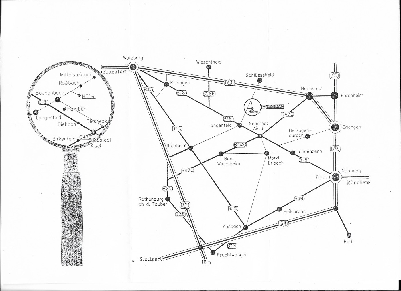Wegbeschreibung Höfen groß